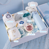 爱美礼生日礼物女送女友女生闺蜜保温杯女高颜值实用伴手礼盒伴娘定制 冬季暖手宝+恒温杯套装+加湿器+保温杯礼盒