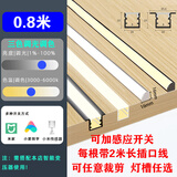 领朵已接入米家app 智能橱柜灯带嵌入式餐边柜底灯衣柜酒柜书柜层板灯 铝材款式备注-80cm-含灯带