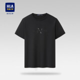 HLA海澜之家短袖T恤男胸前印花短袖男夏季