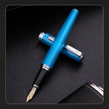 英雄（HERO）钢笔商务办公男女铱金墨水笔/美工笔签字笔学生日常书写礼品套装382 蓝色明尖-0.5mm