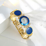 时光一百（TIME100）手表女学生时尚小巧手链搭配新年女表女生情人节礼物石英防水手表 【可爱】宝石蓝