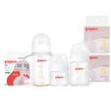 贝亲（Pigeon） 新生儿奶瓶奶嘴喂养套装 断奶无忧6件套 覆盖0-1岁半