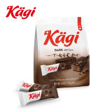 卡奇（KAGI）瑞士原装进口 kagi卡奇巧克力威化 休闲食品 办公室零食 早餐 迷你黑巧克力威化饼干 125g