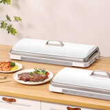 松下NF-M1-N家用多功能电烤盘聚嗨盘蒸煮火锅一体机聚嗨盘M1聚嗨锅X1 NF-M1-N【大号金色】