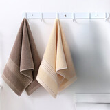 巴拉故事毛巾新棉洗脸面巾家用柔软吸水棉软毛巾 深棕+咖色 2条 g