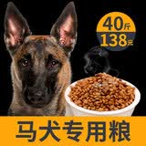 欧卡曼马犬专用狗粮幼犬成犬通用型训练大型犬40斤装 幼犬40斤装+100根火腿+钙片1盒