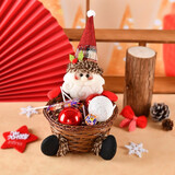 新新精艺圣诞节礼物卡通礼物框平安夜糖果盒装饰摆件场景布置装扮用品 