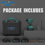 湛耀手电钻充电式锂电钻家用枪电动螺丝刀工具无线电转起子电批 无刷20V（5电芯/双电池）冲击款