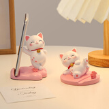 杞乐生日礼物女可爱猫咪小礼品桌面摆件手机支架治愈系伴手礼工位装饰 樱花猫手机支架（站姿）