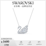 施华洛世奇（SWAROVSKI）Swan优雅天鹅项链女吊坠轻奢送女友老婆生日礼物女 125周年纪念款镀白金色 5514421