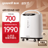 鱼跃(yuwell)3L升医用制氧机家用舒适氧疗氧气机8F-3AW 无线遥控制氧带雾化吸氧机 家用老人孕妇氧气机