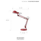 若奈（Rinoart）中古经典Margaret玛格丽特卧室落地灯三折机械臂可调节书房台面灯 台面矮款