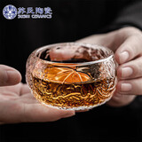 苏氏陶瓷琉璃主人杯功夫茶杯玻璃品茗杯耐高温加厚茶杯透明莲花杯