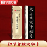 华夏万卷毛笔字帖 颜真卿多宝塔碑帖字卡书法教程 楷书毛笔书法高清放大碑帖墨迹本（上）成人初学者近距离临摹卡