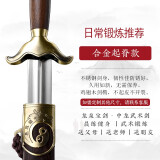 龙泉宝剑太极剑河图武术剑不锈钢比赛男女晨练软剑刀鸡翅木厂家批发未开刃 合金起脊款 26寸
