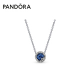 潘多拉（PANDORA）[618]海洋之心项链套装深蓝色闪耀时尚风简约轻奢生日礼物送女友 *纷飞雪花* 45cm
