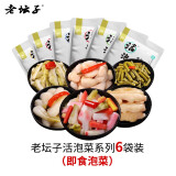老坛子活泡菜袋装 什锦泡菜 四川眉山泡菜东坡活泡菜 方便菜即食下饭菜 活泡菜尝鲜组合装 500g*6袋