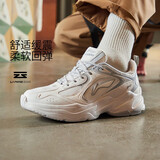 李宁网面透气复古老爹鞋夏季男子云科技轻弹厚底跑步鞋ARLS013