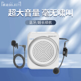 慕选SW006小蜜蜂扩音器教师专用上课喇叭导游讲解无线麦克风喊话扬声器头戴式老师讲课用便携式喇叭 【有线】优雅白标准版+领夹唛