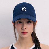 美职棒（MLB）男女复古可调节软顶运动棒球帽休闲遮阳鸭舌帽情侣CP77/CP66 藏蓝NY小标【CP77-50NYS】 均码