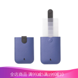 SHIMENGFU抽拉式卡包DAX二代层叠式卡包创意炫彩渐变色卡包多卡位钱夹 蓝色3.0PU皮质