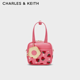 CHARLES&KEITH花朵零钱包饰斜挎小方包女生日礼物女士情人节礼物CK2-80671385 粉红色Pink S
