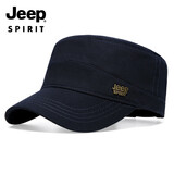 吉普（JEEP）帽子男士棒球帽夏季百搭平顶太阳帽青中老遮阳帽