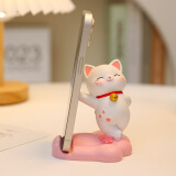 杞乐生日礼物女可爱猫咪桌面摆件手机支架送闺蜜520伴手礼工位装饰品 樱花猫手机支架（站姿）