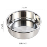 304不锈钢直身盘子加深平底圆盘商用蒸糕盘凉皮盘蛋糕模具发糕盘 蛋糕盆小号【16cm】