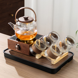 忆壶茶电陶炉小型煮茶器家用大功率静音烧水炉电热炉多功能新款蒸煮茶炉 小方炉+漫弦壶1000ml+6杯+茶盘