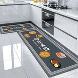 布迪思厨房地垫家用新款长条吸水速干防油防滑可擦免洗耐脏脚垫 家的味道 50*80CM【升级抗菌材质】