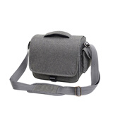 四代目 单肩微单单反相机包适用索尼a6000a6400a7m2a7m3a7r2a9时尚便携摄影包 标准款索尼深灰色中号 1105