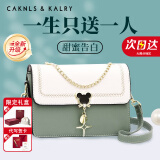 CAKNLS&KALRY轻奢包包女包单肩包女品牌实用品牌奢侈情人节走心生日礼物送女友 抹茶绿 礼盒装