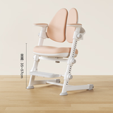 美好童年儿童学习椅家用可升降追背写字座椅青少年小学生坐姿矫正电脑椅子 【稳坐不倒】三防硅胶皮面粉色