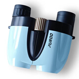 PUROO小型双筒望远镜高倍高清反保罗演唱会专用儿童便携式话剧院观穹 蓝色【配手机架】 10x25