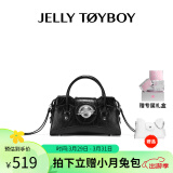 JellyToyboyJTB银河包.2024年春季无性别主义高级斜挎包女小众设计机车手提包 黑色