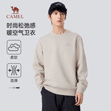骆驼（CAMEL）男装卫衣秋冬微阔加厚保暖圆领套头时尚潮流长袖M34CAQN606