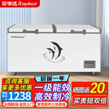 荣事达冰柜商用大容量全冷冻卧式冰柜超市雪糕厨房速冻保鲜大冷柜家用冷藏冷冻两用冷冻柜 【一级能效】508L单温（全国联保）