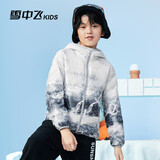 雪中飞（SNOWFLYING）儿童轻薄羽绒服男童保暖防寒新款童装中大童女童薄款冬外套 冰山雪地 170