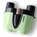 PUROO小型双筒望远镜高倍高清反保罗演唱会专用儿童便携式话剧院观穹 绿色【配手机架】 10x25