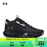 安德玛（UNDERARMOUR）春夏Lockdown 6男女情侣运动篮球鞋3025616 黑色003 43