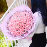 花递鲜花速递33朵玫瑰花束生日礼物送女友同城配送当日达 有你就好-99朵戴安娜|DS75 平时价