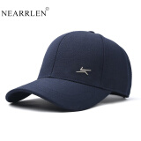 NEARRLEN品牌棒球帽子男高尔夫球帽男遮阳帽时尚韩版太阳帽 蓝色 L码可调节（56-60）