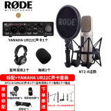 RODE罗德NT1S NT1 5TH NT2A大振膜电容话筒人声乐器录音配音麦克风 NT2A+雅马哈UR22C声卡套餐