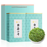 宋品2025新茶绿茶安吉白叶一号白茶茶叶春茶自立袋装口粮茶 【明前一级精选200g】 100g*2罐