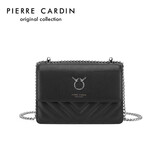 皮尔卡丹包包女单肩斜挎包女士牛皮链条包女礼盒生日礼物