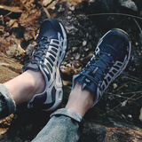 【清仓】夏季轻便防滑登山溯溪鞋男女速干透气户外涉水两栖钓鱼鞋 男 深蓝色 （溯溪款透气） 41