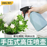 得力（deli）浇花喷壶喷雾瓶园艺家用洒水壶气压式喷雾器消毒压力浇水壶喷水壶 典雅喷壶600ml【蓝色】DL581005A