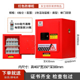 雪星（Snow star）防爆柜危险毒害品储存柜工业化学品易燃易爆液体存放柜工厂防爆箱 4加仑红色（加厚）