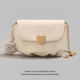 锋上云朵包包2024新款夏季百搭小众设计感单肩斜挎包七夕通勤百搭女包 链条云朵包【送小玩偶】